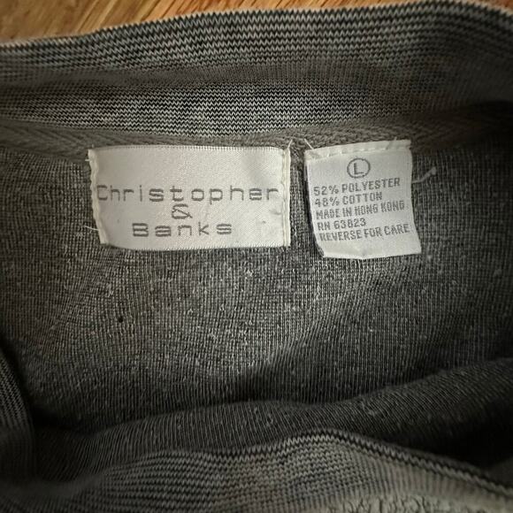 Vintage 90s Hearts Embroidered Gray Womens Sweatshirt Size Large - Picture 3 of 5